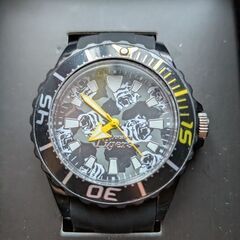 3000円　未使用　箱付き阪神タイガース ウォッチ　黒の腕時計の画像