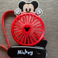 ハンディファン　ミッキー　扇風機の画像