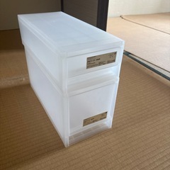 無印良品　ポリプロピレン収納ストッカー小・中セット