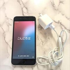iPhone SE 64GB スターライト Simフリー　充電ケーブル付きの画像