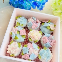 【ワークショップ】紫陽花の一口団子BOXの画像