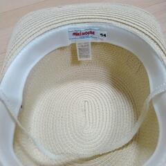 ミキハウス2way麦わら帽子　54　の画像