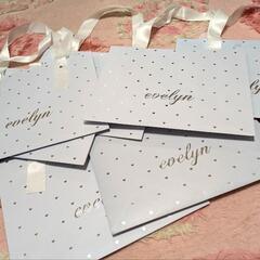 evelyn♡ハート×斜めチェック柄♡オシャレ♡丈夫♡ショッパー...