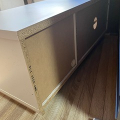 テレビ台　収納オシャレ　白インテリア家具の画像