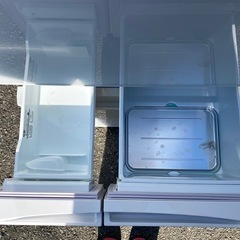 【美品】2022年製ノンフロン冷蔵庫　東芝411L GR-U41GXH (EW) ○5ドア冷蔵庫 TOSHIBA / GR-U41GXH / 411L 2022年製