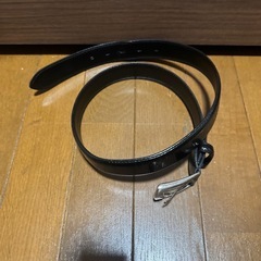 メンズ　ベルト　レザー　ブラックの画像