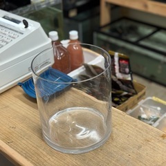 円形ガラス水槽