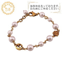 グッチ GUCCI ブレスレット インターロッキングG パール ...