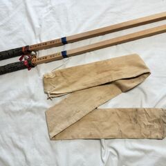 金剛杖　お遍路　四国八十八ヶ所　杖袋付き　2本セットの画像