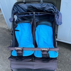 双子用ベビーカー横型