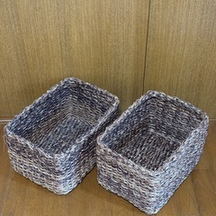 無印　重なるカゴ　バスケット　5個セット　