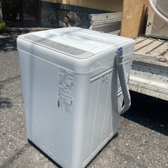 北九州市内配送無料　保証付き 2019年製 パナソニック Panasonic 全自動洗濯機 5kg シャンパン NA-F50B13の画像