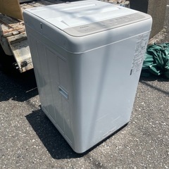 北九州市内配送無料　保証付き 2019年製 パナソニック Panasonic 全自動洗濯機 5kg シャンパン NA-F50B13の画像