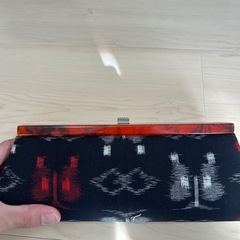 蝶模様の和装用クラッチバッグの画像