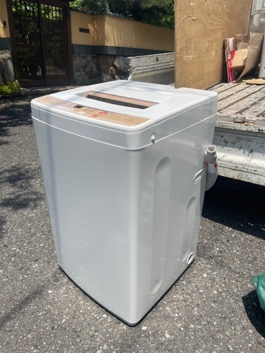 北九州市内配送無料　保証付き AQUA アクア 簡易乾燥機能付き洗濯機 5.0kg AQW-S50D