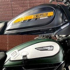 バイク　Ducati  スクランブラー　フルスロットルの画像