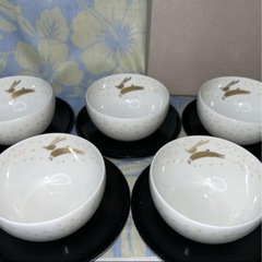 蒔絵湯呑　５客セットの画像