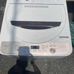 北九州市内配送無料　保証付き 全自動洗濯機 ブラウン系 ES-GE6E-T [洗濯6.0kg /乾燥機能無 /上開き] の画像