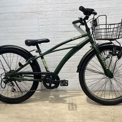 【中古自転車】アサヒ　サーチ　クルーザータイプ　24インチ　子供...