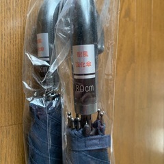 新品❣️BIG 強力耐風強化傘紺色 80cm1本ずつ