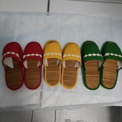 竹製夏用スリッパ