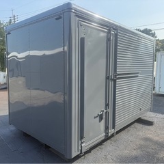 No.914 アルミバン 2t 車 アルミ 箱 バイク 倉庫 トラック コンテナ 米 保管庫 物置 DIYの画像