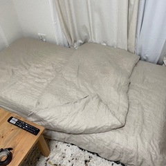 無印マットレス+掛け布団　シングル