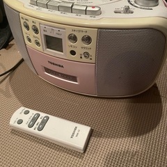 東芝　TOSHIBA TY-CDS3 CUTEBEAT CDプレーヤー　ピンク　CDプレイヤー　ジャンク
の画像