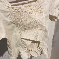 140 トップス　女の子　フリル　 白の画像