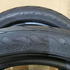 組み換え工賃込み☆225/45ZR17(2本セット)ファイナリスト☆スポーツタイヤの画像