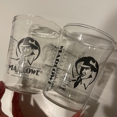 【無料】MARLOWEグラス　カップ　2個の画像