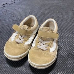 VANS キッズ スニーカー ベージュ