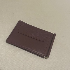 革製マネークリップ