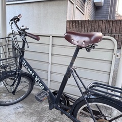 ストリートワイズの自転車（かご・サドル付き）