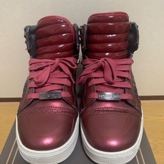 RICHARD SMITH ハイカットスニーカー(ワインレッド)