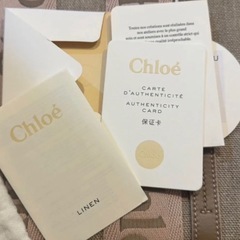 Chloé リネン製WOODYスモール　トートバッグの画像