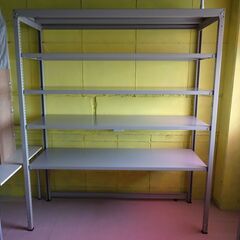 ①キタジマ　軽中量スチールラック 耐荷重150KG 　W180×...