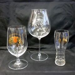 ☆未使用品 RIEDEL アサヒ ザ・リッチ ロゴ入りビアグラス ビールグラス ビアタンブラー 酒器 Asahi リーデル 3点セット 札幌 北20条店の画像