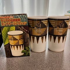 【新品未使用】陶磁器タンブラー2個