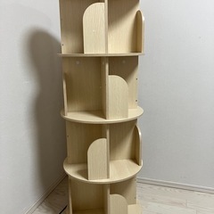4段　回転式　本棚