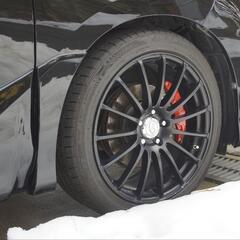 🆕225/45ZR19タイヤ/ボルグレーシングアルミホイール４本セット★8.5J インセット45 PCD114.3 エスティマ等🆕の画像