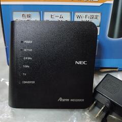 連休価格！wifiルーター NEC PA−WG1200CRの画像