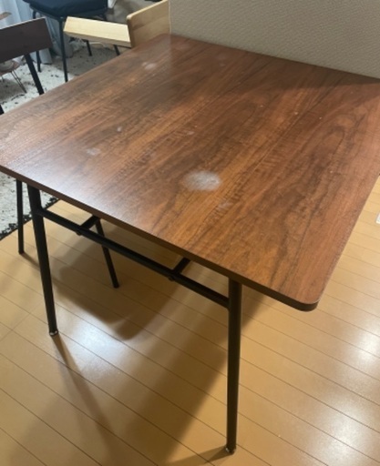 ニトリ木製ダイニングテーブル ブラウン (S K) 大田のテーブル