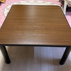 【美品】リバーシブルこたつ(ジュリバS 70 BK)