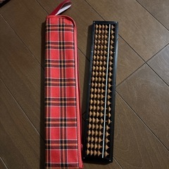 そろばん（ケース付き赤色）