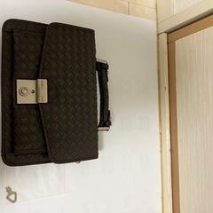 手提げバッグ　網目レザー調　濃茶　新品未使用