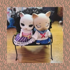 カプセルドールサイズ　家具　ベッド　椅子　ベンチ　ゴシック系　Gothic 人形
の画像