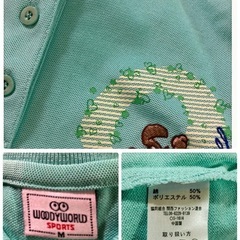 ꒰WOODYWORLD SPORTS꒱長袖ポロシャツ 水色系 トップス 夢可愛いの画像