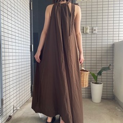 ⭕️新品 茶色🤎ワンピースの画像