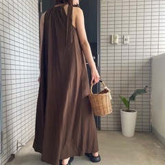 ⭕️新品 茶色🤎ワンピースの画像